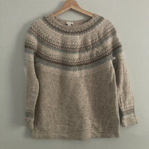 J. Jill Pullover Sweater Women's S Speckled Geometric Print